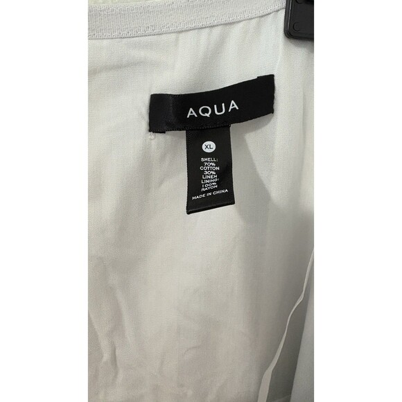 Aqua Stripe Bustier Midi Dress Size XL- New - Picture 14 of 15